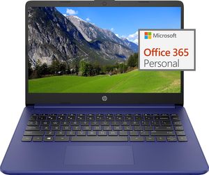 H/P 14" Ultra Light Laptop for Students and Business, Intel Quad-Core N4120, 8GB RAM, 192GB Storage(<b>64GB</b> eMMC+128GB Micro <b>SD</b>), - Product Image 1
