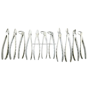 Juego de Fórceps Dentales Manuales de Acero Inoxidable 10x de Alta Calidad, Duraderos para Extracción de Raíces Dentales, Molares y Mandíbula, Confiables para Hospitales y Consultorios Dentales - Product Image 3