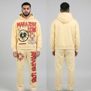 Survêtements personnalisés avec logo pour hommes, jogging, ensemble de sport, survêtements unis pour hommes, gym, course à pied, survêtements vierges pour hommes, vêtements de sport - Product Image 1