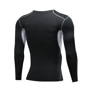 Camiseta de Compresión de Neopreno de Manga Corta Negra para Hombre, sin Cuello, con Estampado Animal, para Vacaciones, Absorbe la Humedad, Ligera, 100% Neopreno - Product Image 2