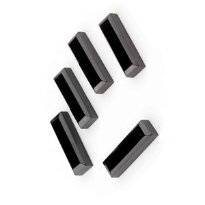 ควอตซ์สีดำธรรมชาติขนาด 7x24 มม. ทรงสี่เหลี่ยมแบบสเต็ปคัท คาโบชอง ขายส่งพลอยหลวมสำหรับทำเครื่องประดับ - Product Image 2