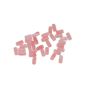 พลอยสีชมพูสังเคราะห์รูปทรงกระสุน Cherry Crackle ขนาด 12.10 กะรัต 8x4 มม. สำหรับทำเครื่องประดับ - Product Image 1