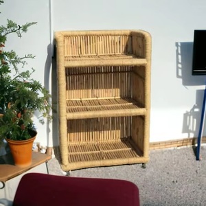 Children's Style Three-Layer Bamboo Storage Rack Rectangle Shape Standing Type Living Room Use Durable Eco-Friendly - Product Image 2