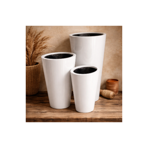 Macetas de Fibra de Vidrio de Alta Calidad, Resistentes a los Rayos UV, Duraderas, Ecológicas, de Diseño Moderno y Lujoso para Decoración del Hogar y Jardín - Product Image 1
