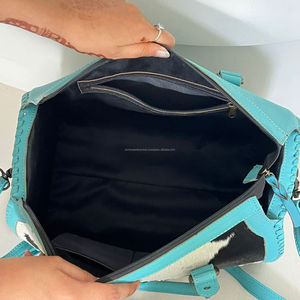 Bolso de Viaje de Cuero Vacuno de Alta Calidad, Estilo Casual, con Asa de Cuero Genuino, para Uso Unisex - Product Image 6