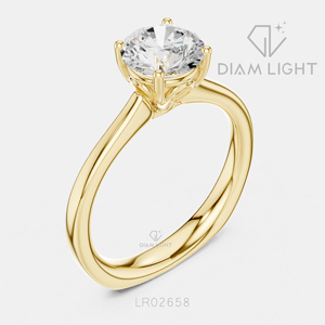 Bague de mariage ronde 1,25 carat, bijoux fins, certifiée IGI, or blanc 14 carats, diamant de laboratoire, bague de fiançailles et d'anniversaire - Product Image 4