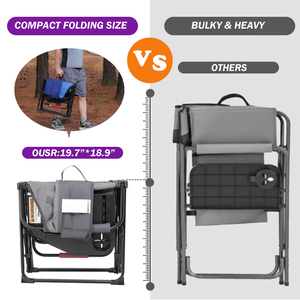 MD07 CAMPING Aluminum Alloy Modern design Garden <b>Chair</b> Outdoor Furniture Panel Wood Style Aluminum Metal Type Carton Rectangular - Product Image 1