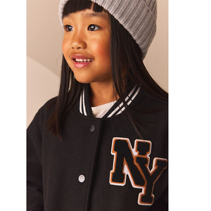 Blouson universitaire unisexe à manches longues 2026, broderie personnalisée sur le devant, coupe-vent imperméable en toile avec fermeture éclair, vente en gros pour l'hiver - Product Image 5