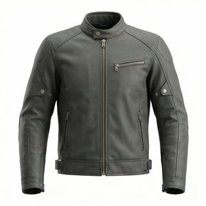 Chaqueta de Motociclista de Cuero Genuino para Hombre de la Mejor Calidad, Nueva Colección de Invierno, Chaquetas de Motocicleta con Protecciones Desmontables Personalizadas - Product Image 1