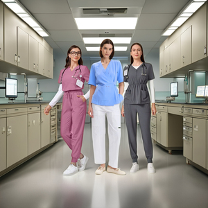 ชุดพยาบาลดีไซน์ใหม่เครื่องแบบ Fmf ชุดพยาบาลดีไซน์ใหม่กันน้ำพิมพ์ลายตามสั่งสครับทางการแพทย์แบบกำหนดเอง - Product Image 1