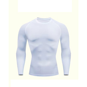1pc Men'S Quick-Dry <b>Compression</b> Long-Sleeve T-<b>Shirt</b> - Breathable And Highly Elastic Sports Top, Suitable for Gym - Product Image 1
