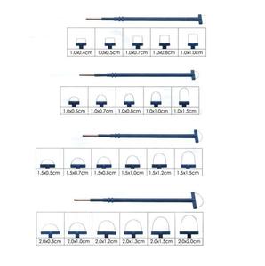 Juego de Electrodos Quirúrgicos de Tungsteno en Forma de Lazo, 1.0x0.4cm y 2.0x2.0cm, Instrumento Manual Clase I con Certificación CE, 1 Año de Garantía - Product Image 1