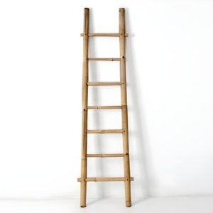 Natural bamboo <b>ladder</b> fast selling cheap price <b>ladders</b> for multi storage household essentials for sale - Product Image 4