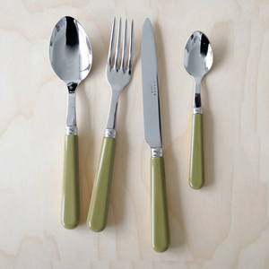 Minimalist Stainless Steel Flatware Set High Mirror Polish Dishwasher Safe Wedding Tableware Cutlery Flatware Set - Product Image 2
