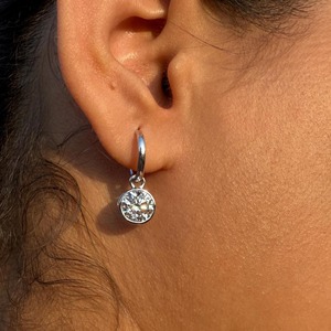 Pendientes de Aro con Diamantes Cultivados en Laboratorio Certificados por IGI de 4 Quilates, Oro de 14K, Diamantes Redondos, Joyería Elegante, Regalo para Mujer, Fiesta - Product Image 5