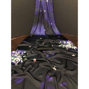 DESIGNER SOFT SILK 4D EFFECT SAREE IMPRIMÉ NUMÉRIQUE AVEC BLOUSE INCOSÉE NOIR - Product Image 1