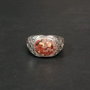 Sterling Silver 925 Boho Mixed Stone <b>Ring</b> Size 9 5 Handmade Gemstone <b>Ring</b> Statement Jewelry Gift Women - Product Image 1