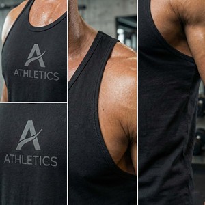 Débardeur stringer OEM personnalisé pour homme, modèle Y-Back, pour la gym, le fitness et la musculation, 100% coton, séchage rapide, respirant - Product Image 4