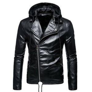 Chaqueta de Cuero 100% Piel de Vacuno Genuina para Hombre, Nueva y Elegante, Estilo Vintage para Otoño - Product Image 1