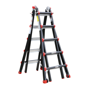 EN131 Certified VIETLADDERS Aluminum 6063 Combination <b>Ladders</b> NVLG-43 6 <b>Steps</b> Industrial Multi-Purpose <b>Folding</b> Extension <b>Ladder</b> - Product Image 1