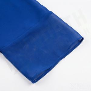 Robe de soirée Abaya Kaftan en mousseline de polyester respirante, grande taille, ornée de strass, pour femmes musulmanes - Product Image 5