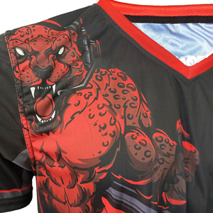 Camisetas deportivas personalizadas para hombre, camiseta deportiva negra para jugar. - Product Image 4