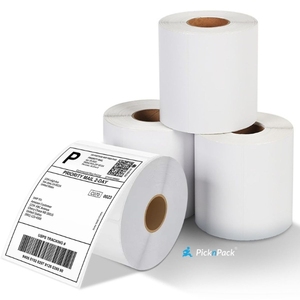 Rollos de Etiquetas de Envío de Plástico Térmico Directo de 4x6 Pulgadas con Estampado en Caliente |   400 Etiquetas por Rollo |   Etiquetas de Envío para Comercio Electrónico - Product Image 3