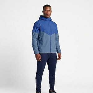 Custom Logo Eco-friendly Lightweight Men Streetwear Hooded Windbreaker Tracksuit Set <b>Zip</b>-<b>Up</b> <b>Jacket</b> Jogger Pants Sportswear - Product Image 3