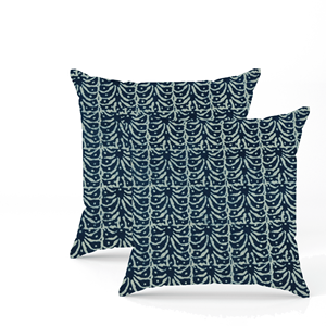 ปลอกหมอนอิงผ้าฝ้ายพิมพ์ลายด้วยมือสีคราม ลายดอกไม้สไตล์โบโฮ สำหรับตกแต่งโซฟา - Product Image 5