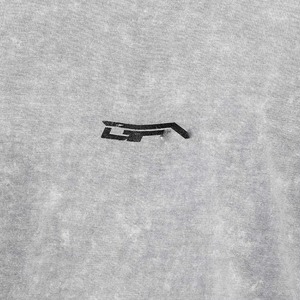 เสื้อยืดสีเทาแบบย้อมสีเอซิดขายดี พิมพ์ลายกราฟิกตามสั่ง เสื้อยืดวินเทจทรงหลวมไหล่ตก สีซีดแบบซันเฟด สำหรับผู้ชาย - Product Image 2