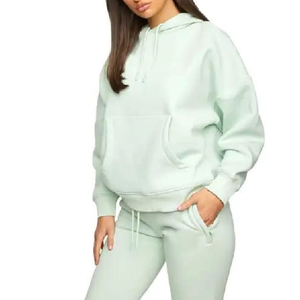 Conjunto Deportivo de Dos Piezas para Mujer, Tallas Grandes, Ligero, Transpirable, Corte Regular, 100% Algodón, Estampado Personalizado - Product Image 2