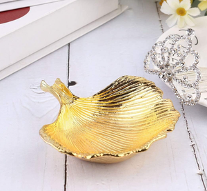 Plateau à fruits contemporain en aluminium doré, écologique, motif maison, bol à pâtes, plat de service ovale poli pour occasions spéciales, 24 pièces - Product Image 3