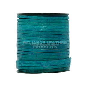 สายหนังแท้ Reliance Leather รุ่นพรีเมียม สีดำโบราณ ขนาด 3 มม. 4 มม. 5 มม. หนังวัวแท้สไตล์วินเทจ สำหรับทำเครื่องประดับ DIY งานฝีมือ ถักเปีย ถักปม - Product Image 5