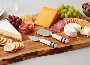 Classic <b>Cheese</b> <b>Knife</b> <b>Set</b> With White Resin Handles Stainless Steel Blades Dishwasher Safe Elegant Tableware For Serving <b>Cheese</b> - Product Image 6