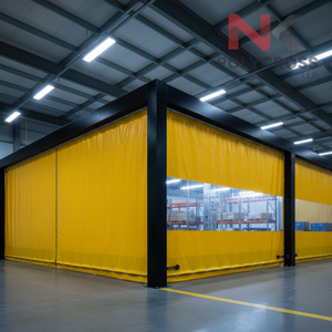 Cortina de PVC Impermeable y Resistente al Fuego para Almacenes de Plantas de Manufactura, Protección Contra Polvo Industrial y Contra la Intemperie - Product Image 1