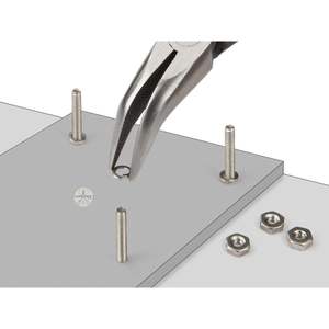 LUMINEX IMPEX Mini 45-Degree Long Nose Pliers Stainless Steel Jewelry Plating <b>Tool</b> Light Weight <b>Smooth</b> Work - Product Image 5