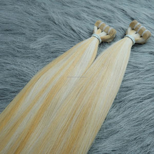 Extensión de cabello humano vietnamita rizado, recto Natural, virgen, de primera calidad, Color de piano, cutícula alineada, tipo cinta - Product Image 4
