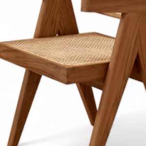 Silla de Diseño Moderno con Respaldo de Ratán, Silla de Comedor para Restaurante, Muebles de Decoración - Product Image 4