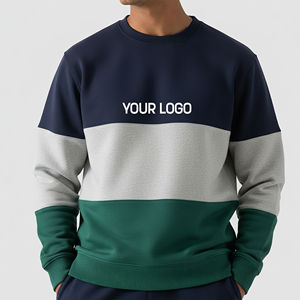 Sudadera Casual Hip Hop para Hombre OEM, Sudadera de Felpa Lisa para Hombre, Sudadera Oversize con Cuello Redondo, Sudadera de Manga Larga para Hombre 2026 - Product Image 1