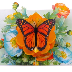 ราคาที่ดีที่สุดสำหรับการ์ดอวยพรงานหัตถกรรมกระดาษของขวัญงานออกแบบดอกไม้ป๊อป3D ตามสั่ง - Product Image 5