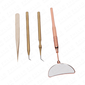 Kit de Herramientas de Extensión de Pestañas de Acero Inoxidable de Alta Calidad, 4 Piezas, Diseño Moderno y Simple, con Espejo, Kit Profesional - Product Image 6