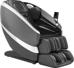 Silla de Masaje Corporal Completo 4D Zero Gravity con Masaje de Cuello y Pies - Silla Eléctrica Inteligente de Cuero con Función Musical y Reclinable - Product Image 1