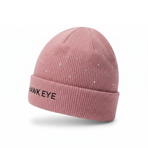 Bonnet en laine tricoté doublé satin, personnalisé, chaud, unisexe, avec revers, pour l'hiver, vente en gros - Product Image 5