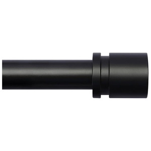 ปลายม่านอะลูมิเนียมสีดำด้าน ทรงกระบอก สำหรับตกแต่งหัวรางม่าน ขายส่ง - Product Image 1