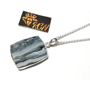 Colgante de Gancho KGN de Druzy Natural del Desierto, Plata de Ley 925, Joyería Artesanal con Piedras Preciosas, Cristal Brillante Certificado, Amuleto Destacado - Product Image 2
