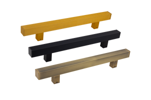 Manija de puerta principal de aluminio texturizada, acabado dorado mate AB, negro seda mate, herrajes modernos para puertas de entrada - Product Image 2