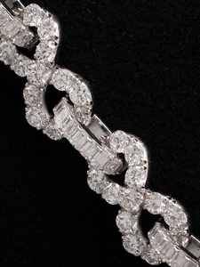 จี้เงินแท้ 925 ประดับมอสซาไนต์ ดีไซน์เก๋ไก๋ ชุบทองคำขาวโรสโกลด์ ตัวอักษรแนวตั้ง สไตล์ฮิปฮอป  งานสั่งทำพิเศษ - Product Image 2