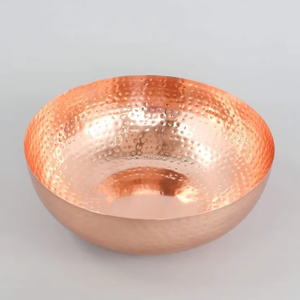 Cuenco de Cobre Pulido 100% Natural, el Mejor Diseño de Cuencos para Frutas, Cuencos para Servir en Hoteles y Bares con Cobre Natural - Product Image 1