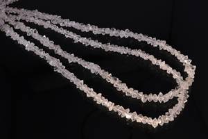 Cuentas de cuarzo diamante Herkimer blancas naturales de 5-7 mm, cuentas de cuarzo diamante Herkimer, hilo de 16 pulgadas para la fabricación de joyas. - Product Image 2