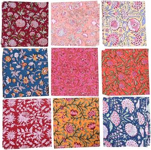 Serviettes imprimées au bloc, motif floral rouge et blanc, en tissu de luxe, pour décoration de table de mariage, cadeau de pendaison de crémaillère, réutilisables - Product Image 6